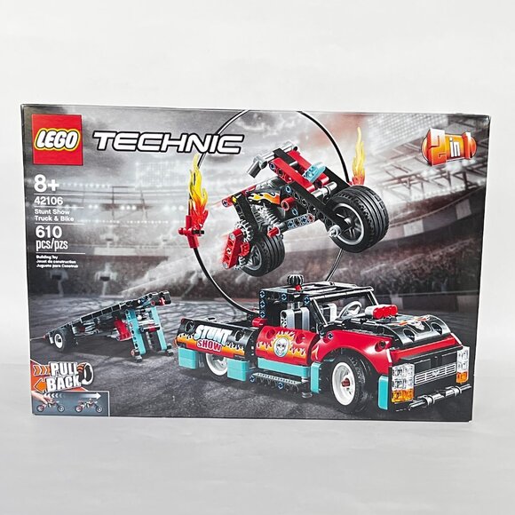 Lego Brand New Technic Stunt Show Truck & Bike 42106 - Picture 6 of 10